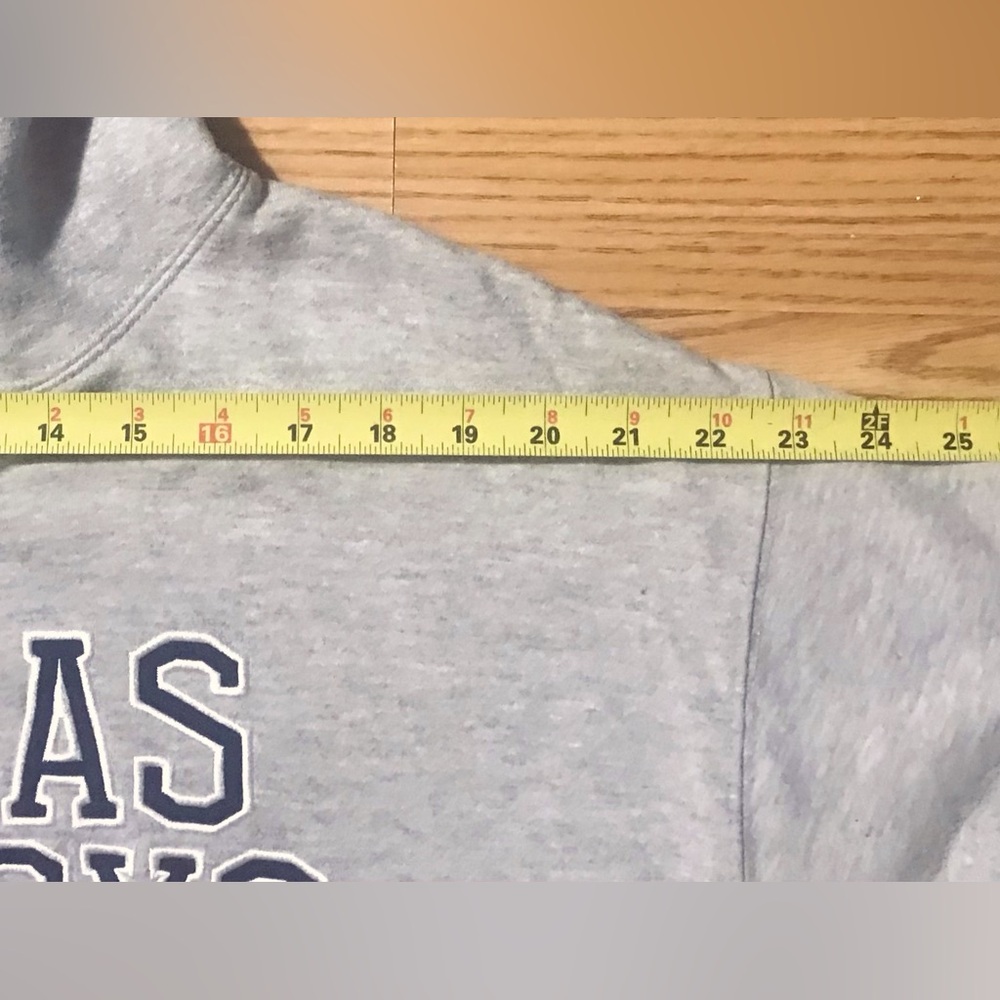 Dallas Cowboys Team Apparel Hoodie Sweatshirt XL Heavy Gray Fleece Pullover - Picture 7 of 11